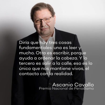 Ascanio Cavallo Premio Nacional de Periodismo 2021