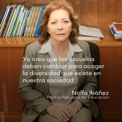 Nolfa Ibañez, Premio Nacional de Educacion 2021